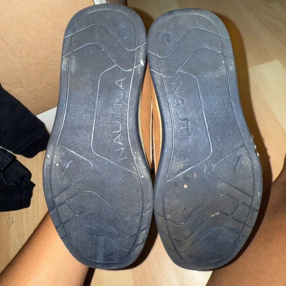 Nautica Brown and Cream Boat Shoes - Picture 4 of 4